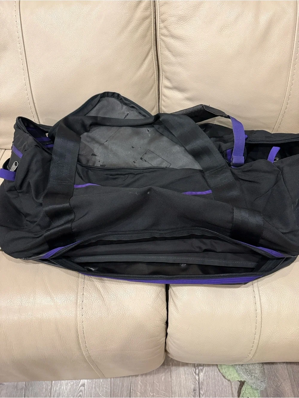 Vintage 1990s Patagonia USA-Made Double Duffel / Travel Duffle Bag